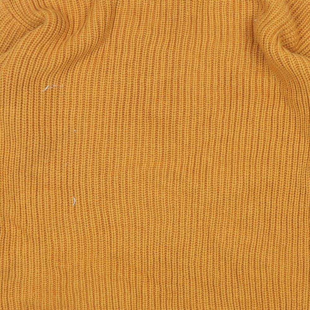 Damart Womens Yellow Round Neck  Acrylic Pullover Jumper Size 10