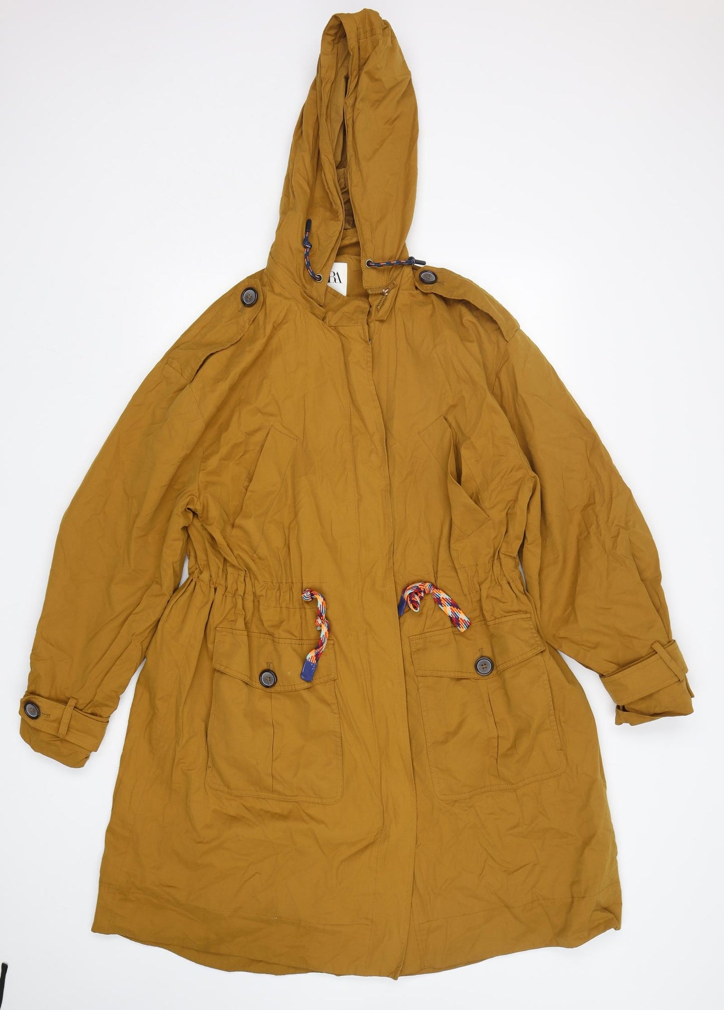 Zara Womens Brown   Parka Coat Size S