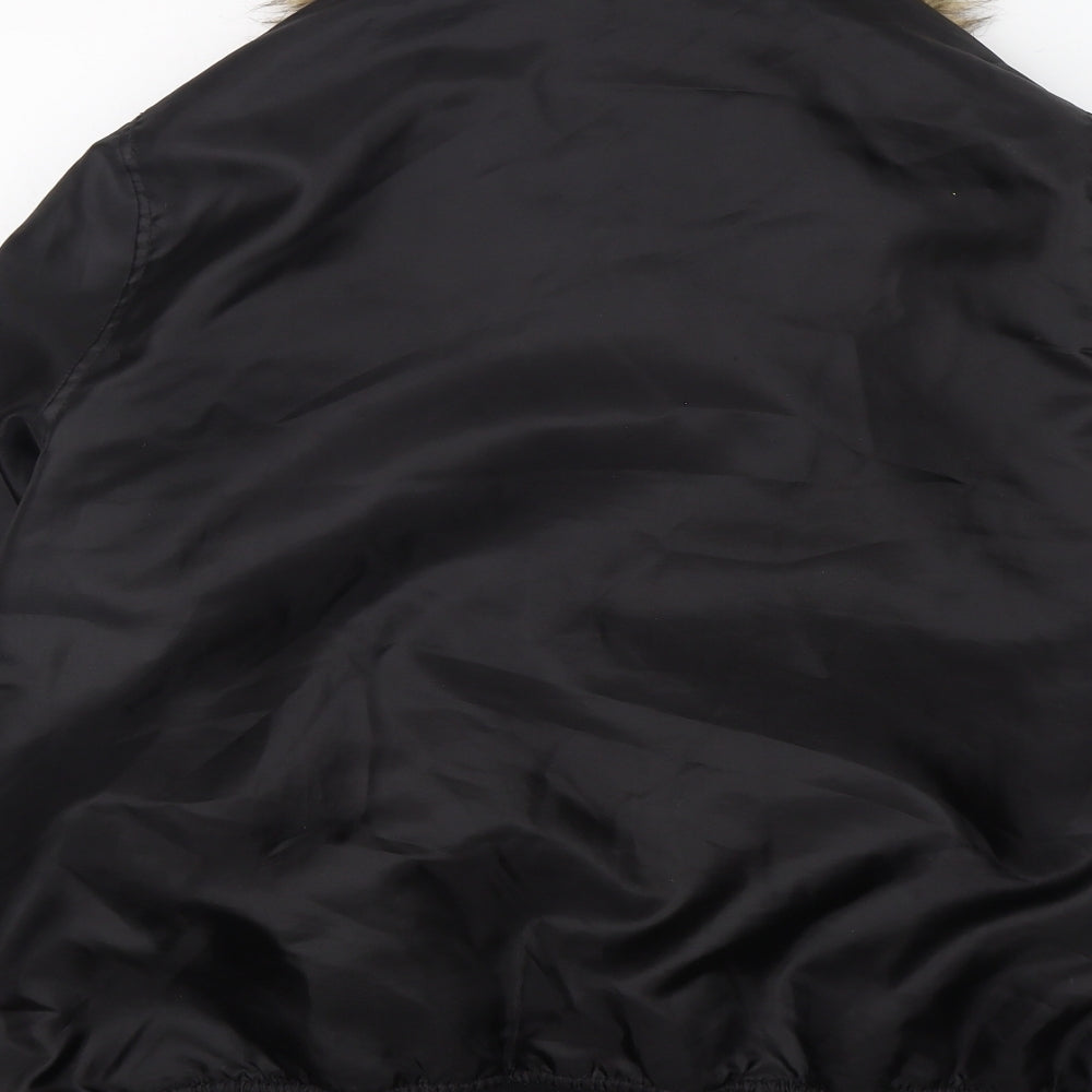 Capsule Womens Black   Bomber Jacket Jacket Size 20