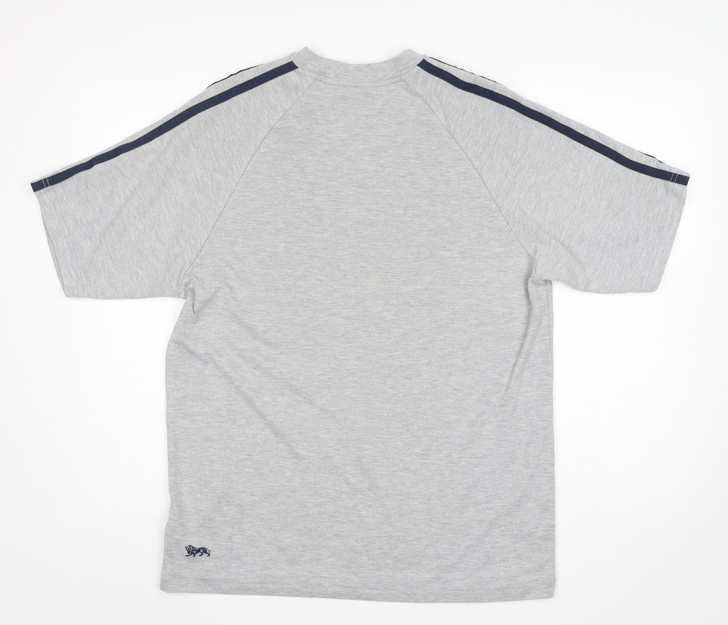 Lonsdale Mens Grey  Polyester  T-Shirt Size M Round Neck