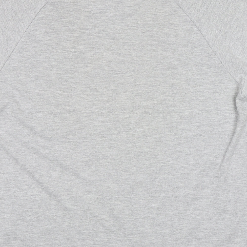 Lonsdale Mens Grey  Polyester  T-Shirt Size M Round Neck