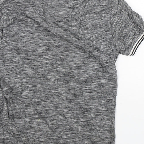 Twisted Soul Mens Grey  Cotton  Polo Size XS Collared