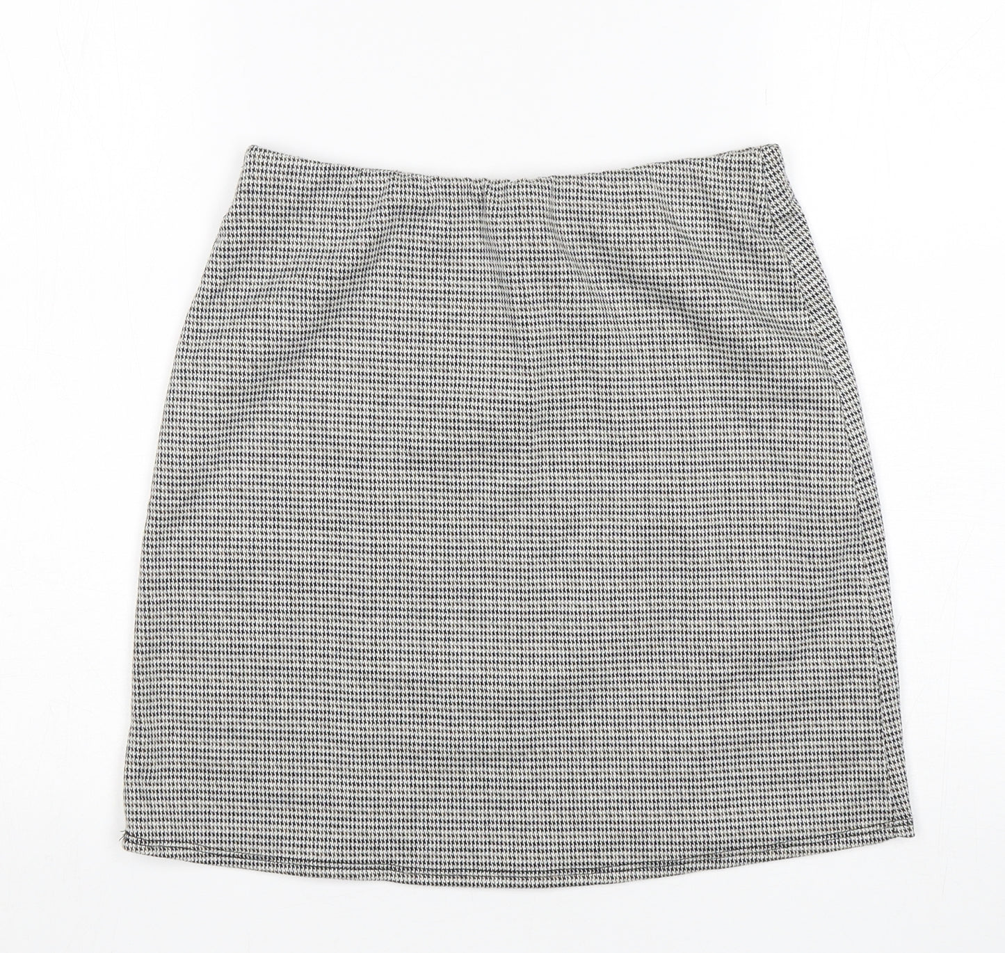 George Womens Multicoloured Houndstooth Polyester Mini Skirt Size 8