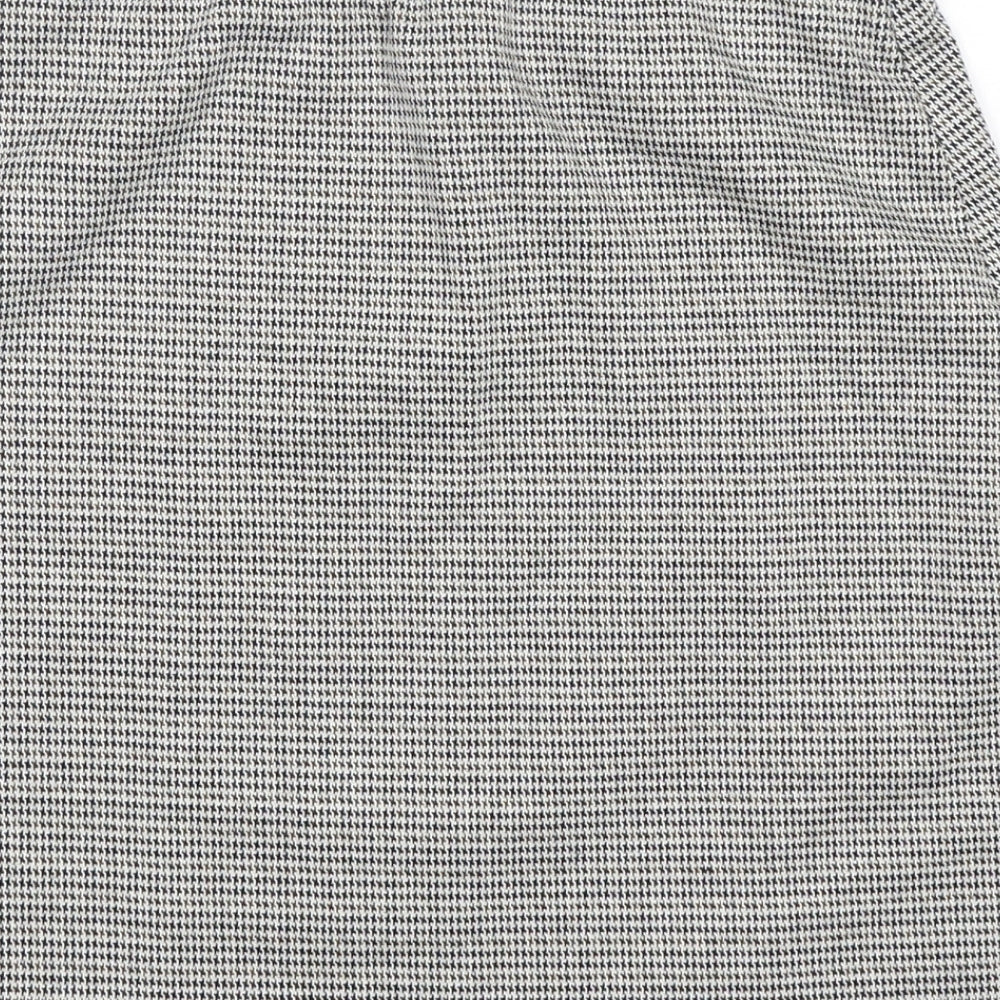 George Womens Multicoloured Houndstooth Polyester Mini Skirt Size 8