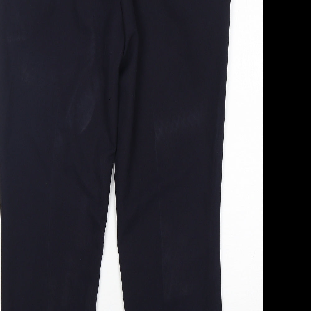 M&S Mens Blue  Polyester Trousers  Size 38 L29 in Regular