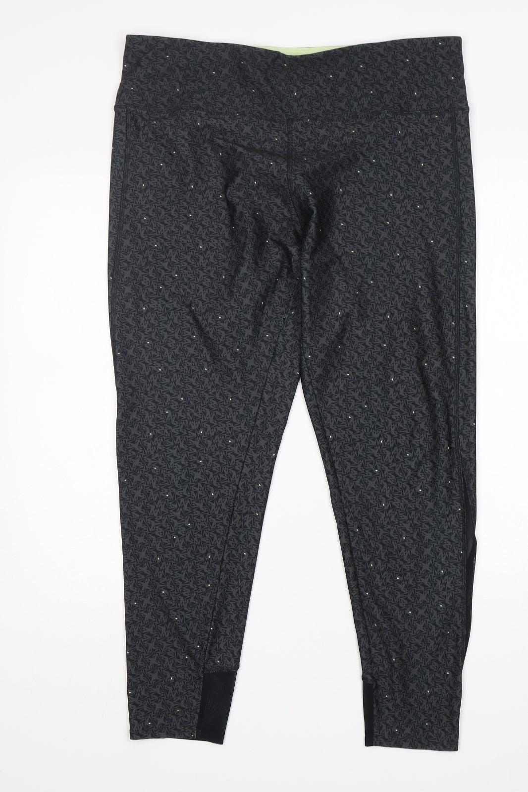 NEXT Womens Multicoloured Geometric Polyester Compression Leggings Size 18 L27 in Regular