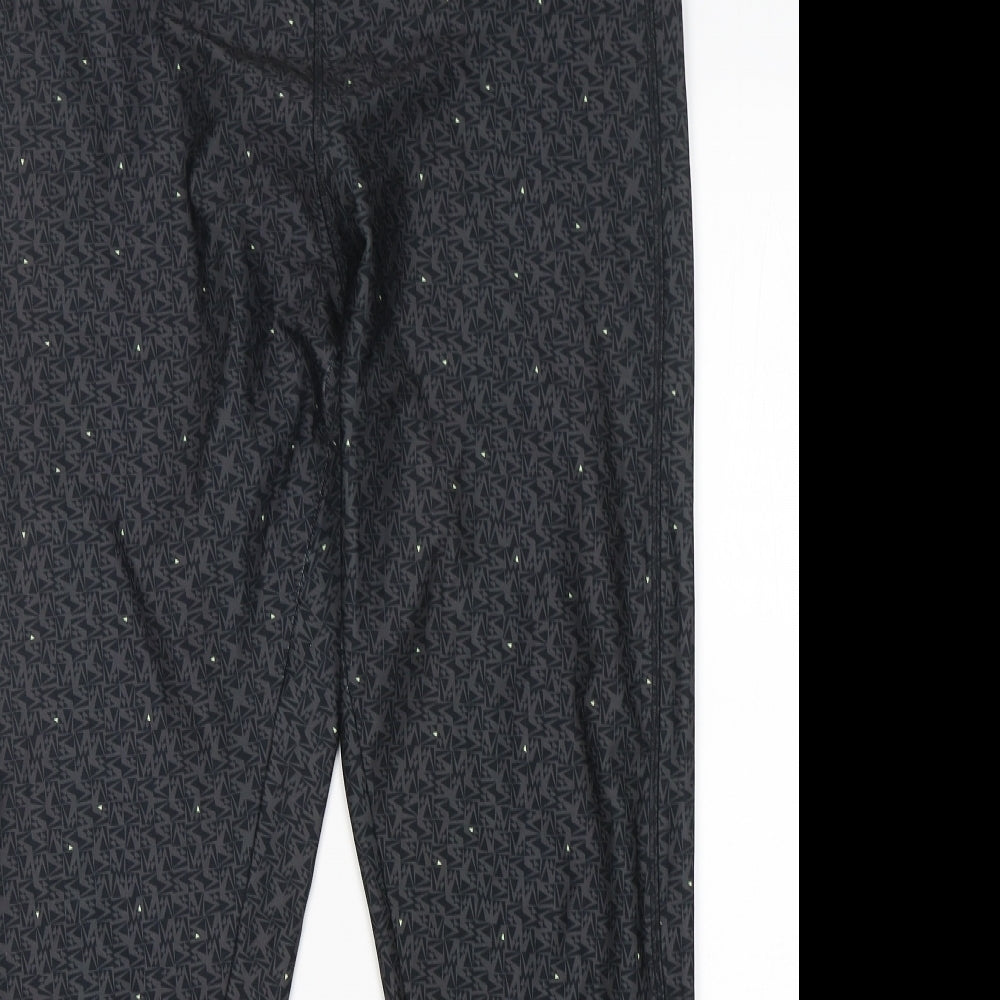 NEXT Womens Multicoloured Geometric Polyester Compression Leggings Size 18 L27 in Regular