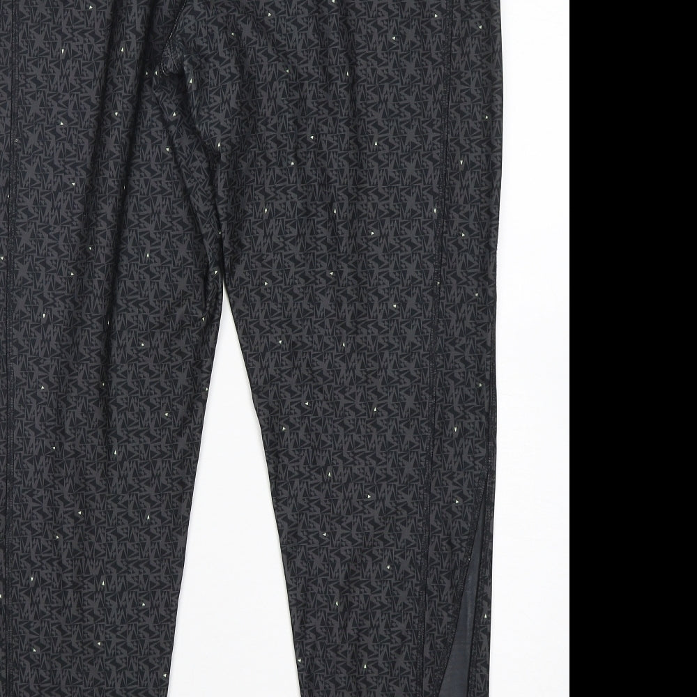 NEXT Womens Multicoloured Geometric Polyester Compression Leggings Size 18 L27 in Regular