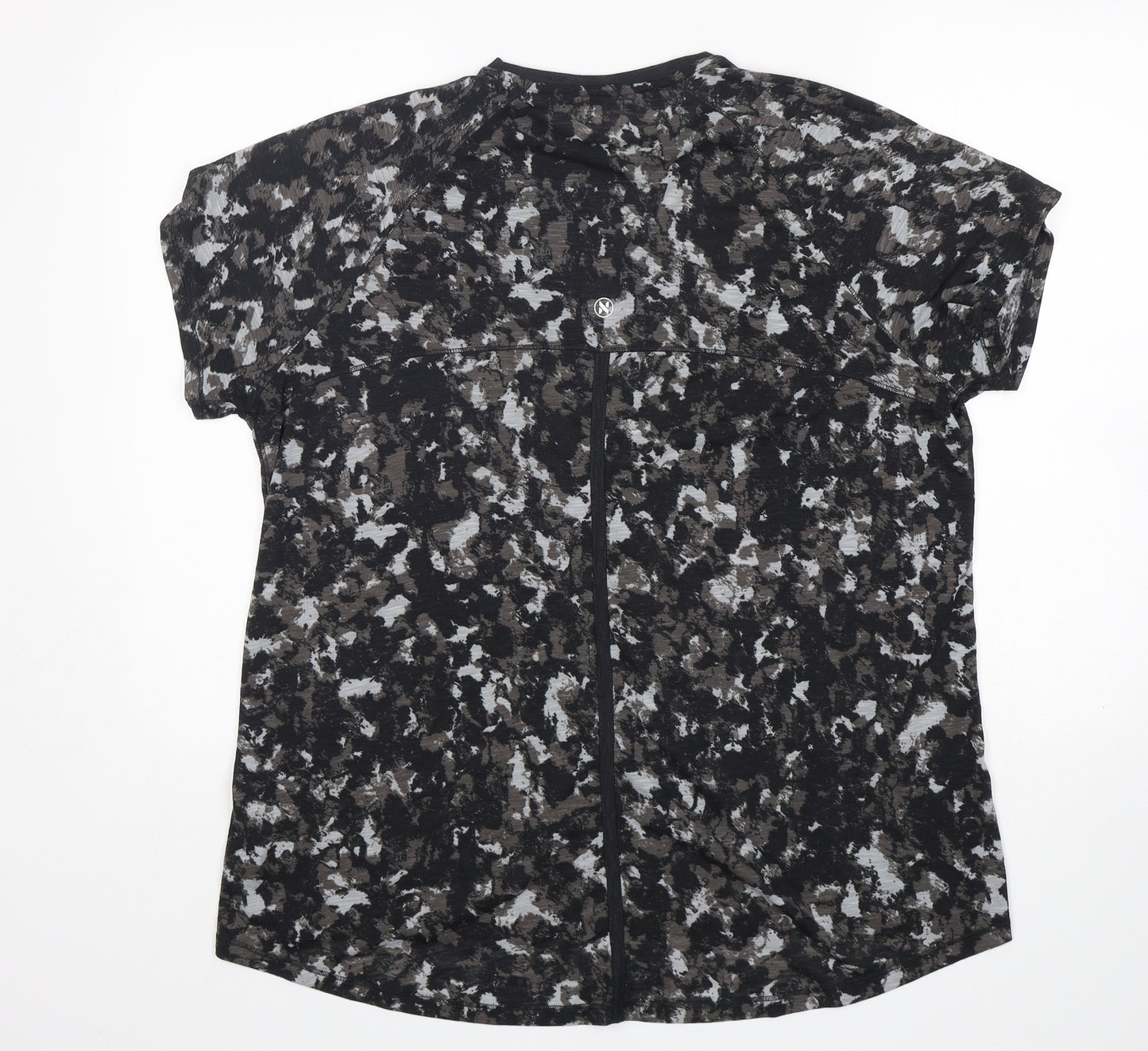 NEXT Womens Multicoloured Camouflage Polyester Basic T-Shirt Size 18 Round Neck
