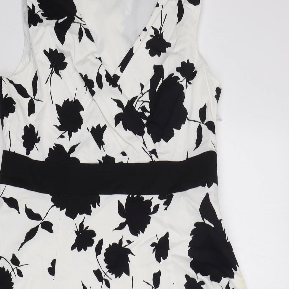 Klass Womens Multicoloured Floral  A-Line  Size 16  V-Neck