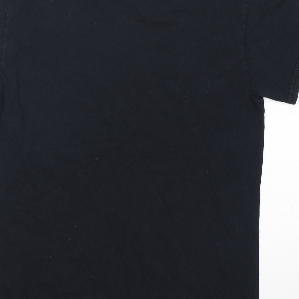Boohoo Womens Black   Basic T-Shirt Size S Round Neck