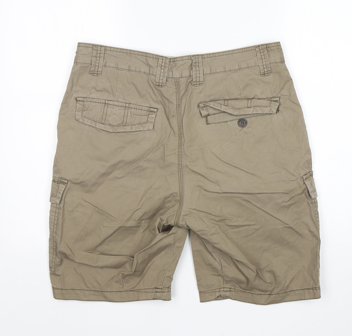 George Mens Beige  Cotton Cargo Shorts Size 32 L11 in Regular