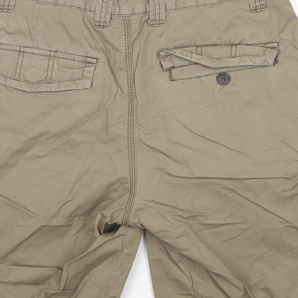 George Mens Beige  Cotton Cargo Shorts Size 32 L11 in Regular