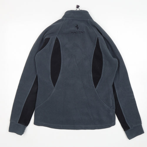 Hac Tac Womens Grey  Polyester Full Zip Sweatshirt Size 12