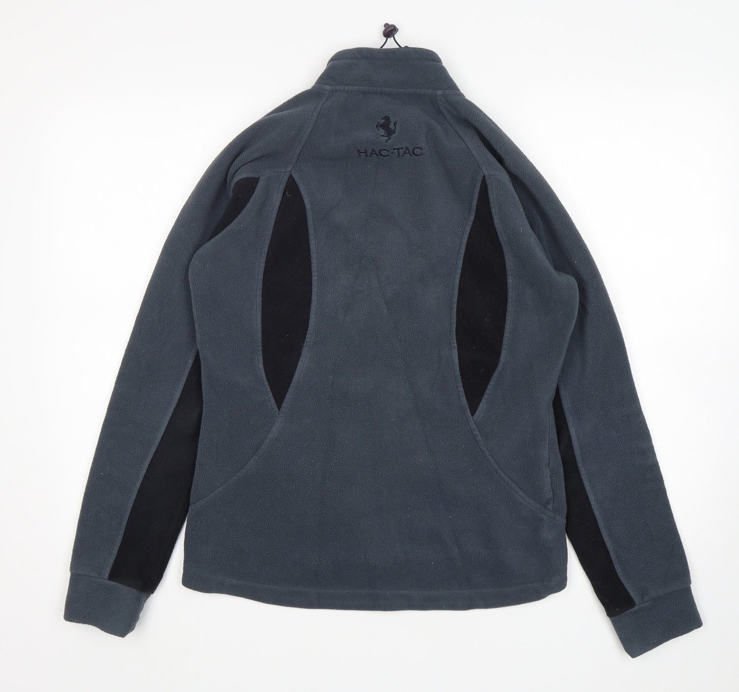 Hac Tac Womens Grey  Polyester Full Zip Sweatshirt Size 12