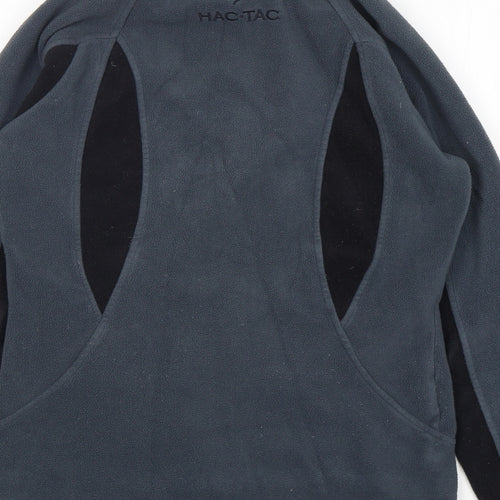 Hac Tac Womens Grey  Polyester Full Zip Sweatshirt Size 12