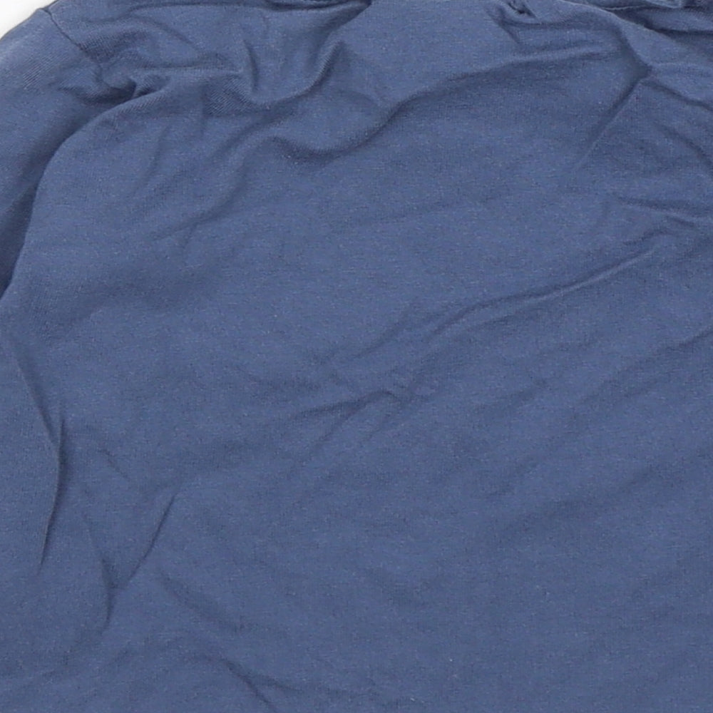 NEXT Girls Blue  Cotton Basic T-Shirt Size 2-3 Years Round Neck
