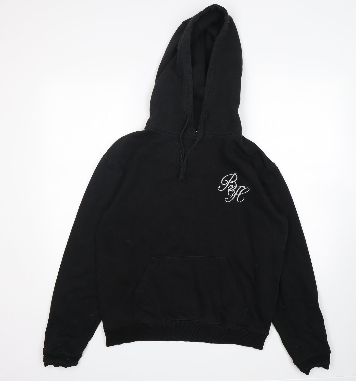 Beck & Hersey Womens Black  Cotton Pullover Hoodie Size 12