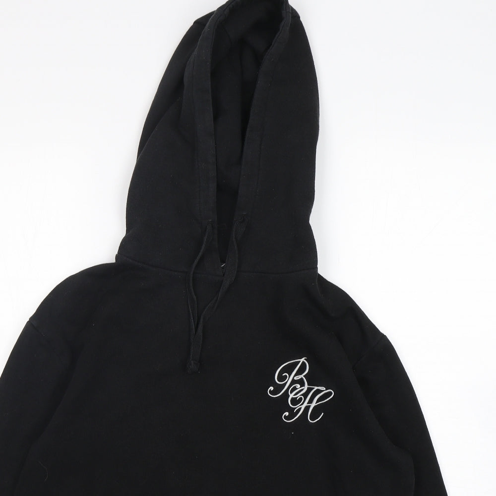 Beck & Hersey Womens Black  Cotton Pullover Hoodie Size 12