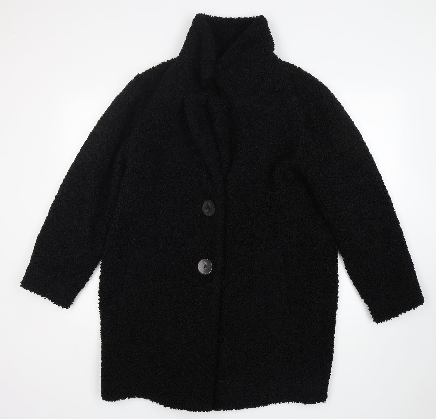 F&F Womens Black   Overcoat Coat Size 10