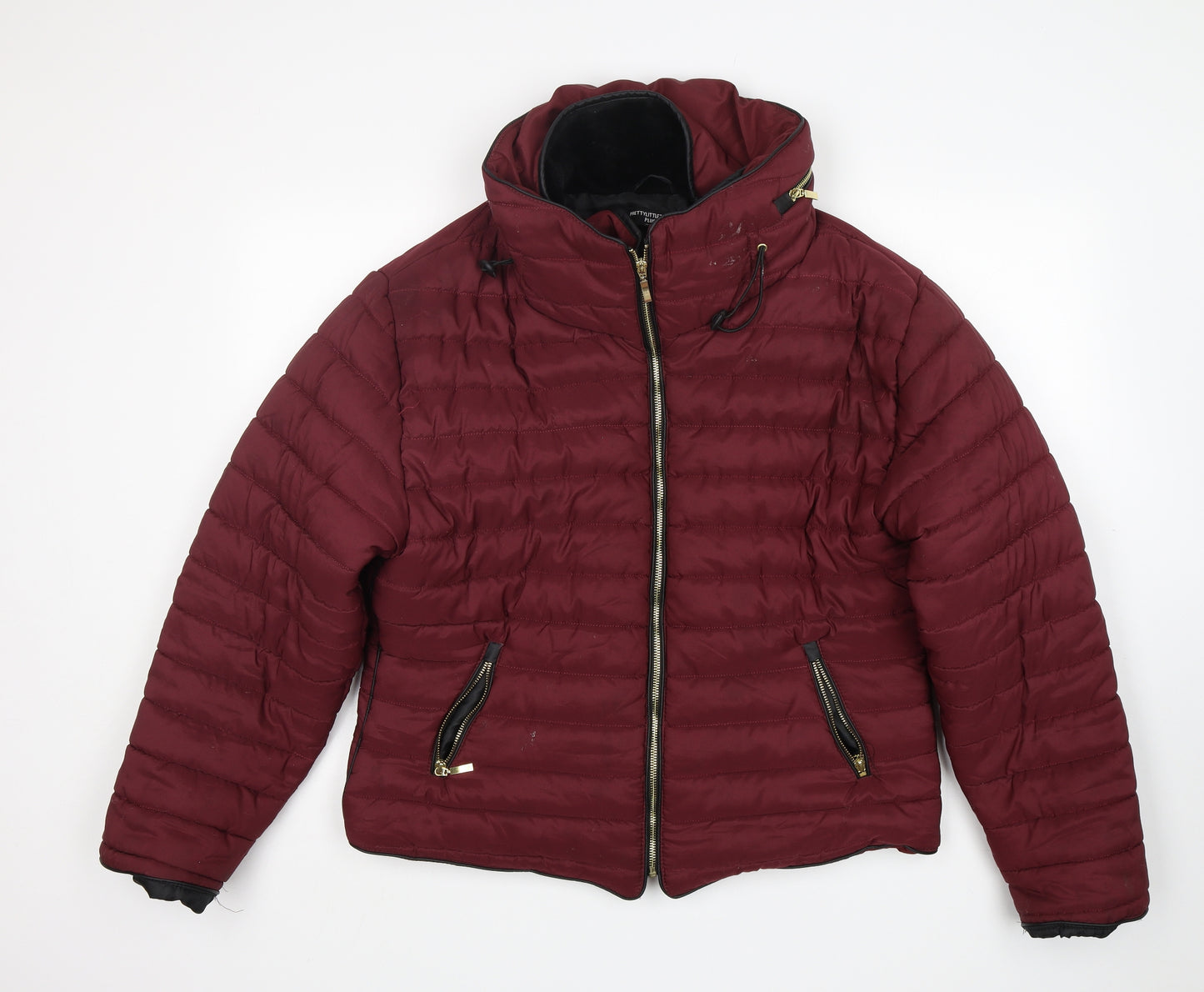 PRETTYLITTLETHING Womens Purple   Puffer Jacket Jacket Size 20