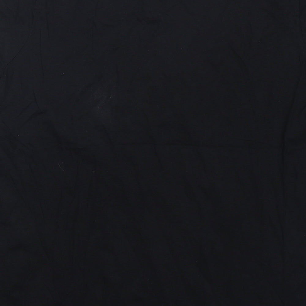 George Womens Black  Cotton Basic T-Shirt Size 18 Round Neck