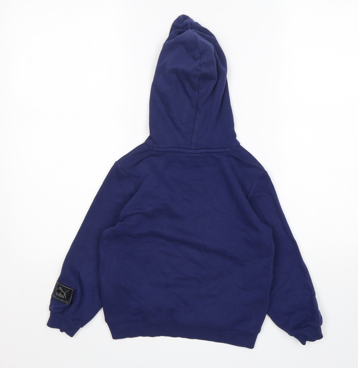PUMA Boys Blue  Cotton Pullover Hoodie Size 5-6 Years   - Sonic The Hedgehog