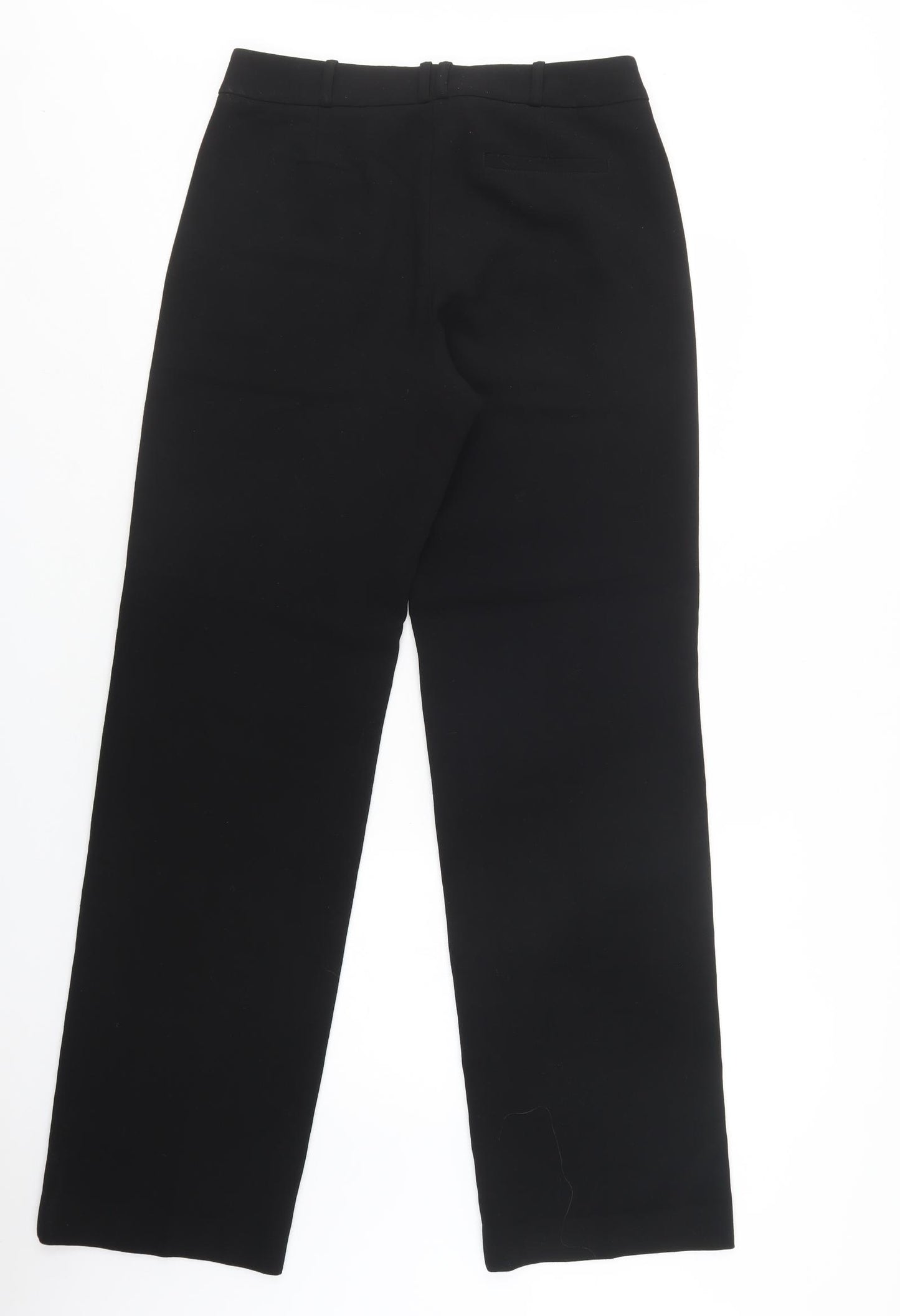 Mango Womens Black   Dress Pants Trousers Size 10 L34 in Regular Hook & Loop