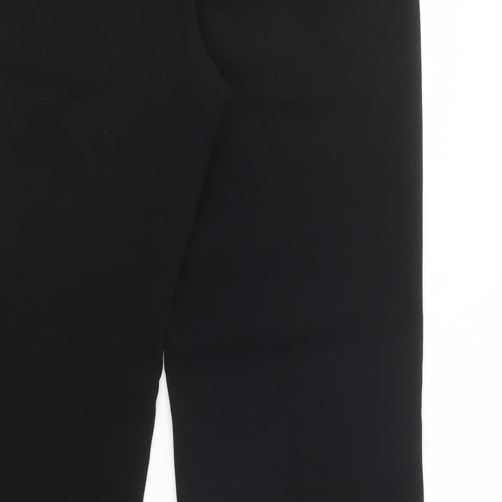 Mango Womens Black   Dress Pants Trousers Size 10 L34 in Regular Hook & Loop