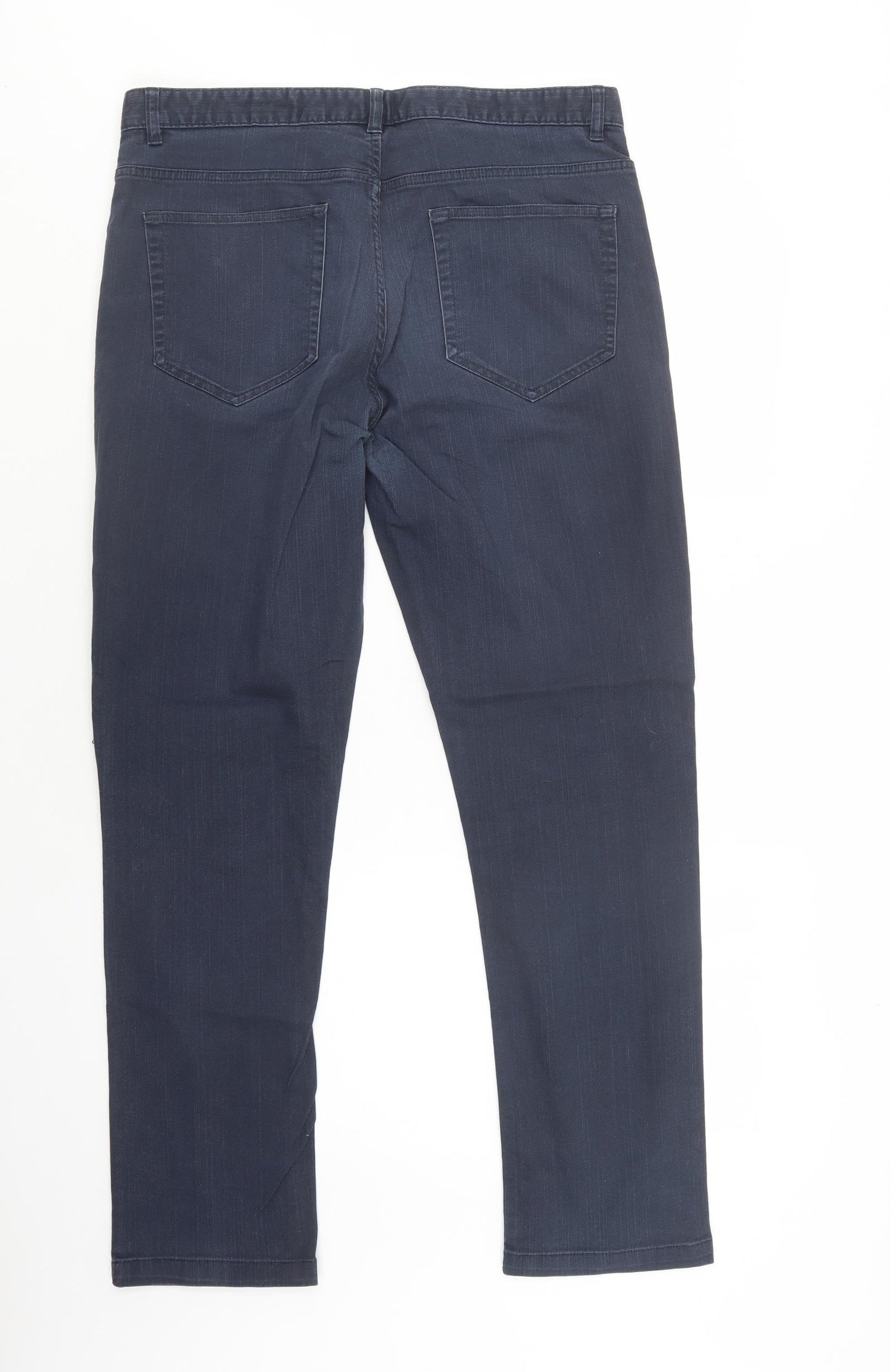 Matalan Mens Blue  Cotton Skinny Jeans Size 34 L31 in Regular Button