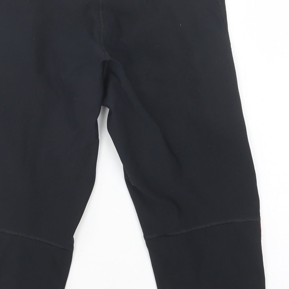 Nike Womens Black  Polyester Compression Leggings Size M L18 in Regular Drawstring