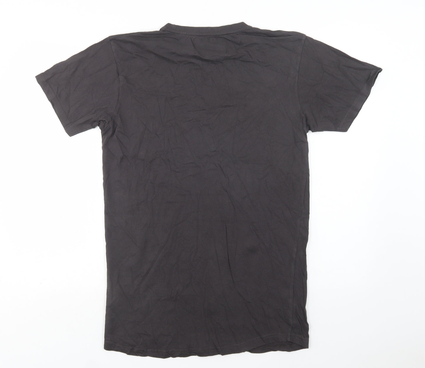 Soul Star Mens Brown  Cotton  T-Shirt Size S Crew Neck