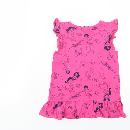 George Baby Pink Geometric Cotton Basic Blouse Size 18-24 Months Crew Neck  - Aladdin