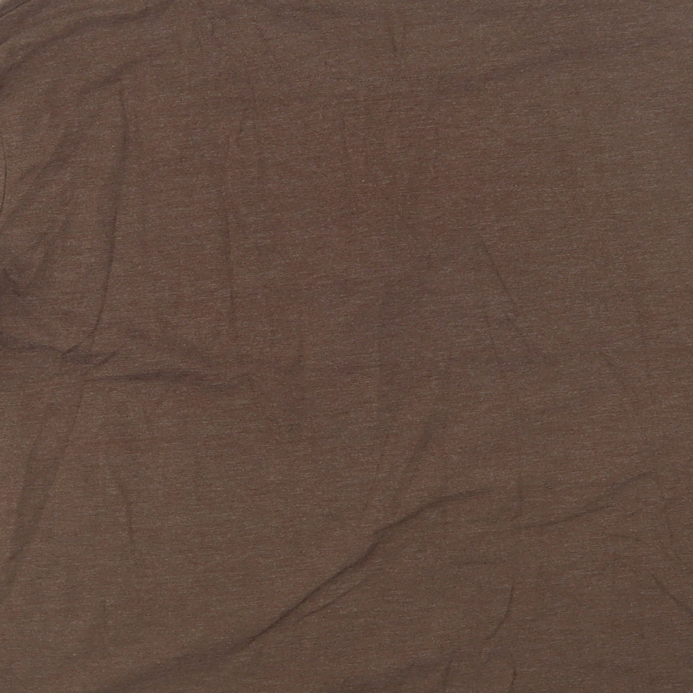 F&F Mens Brown  Cotton  Pyjama Top Size XL  Button