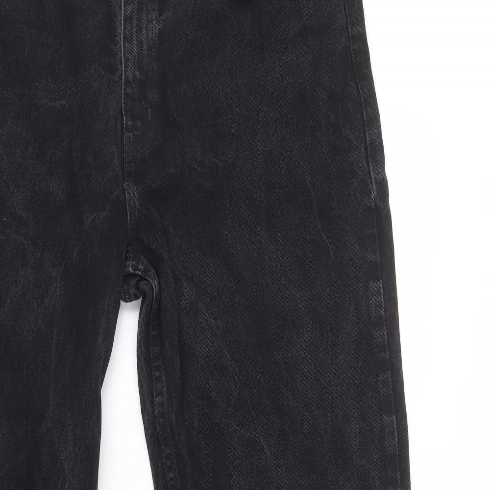 Faded Glory Mens Black  Cotton Bootcut Jeans Size 38 L32 in Regular Button