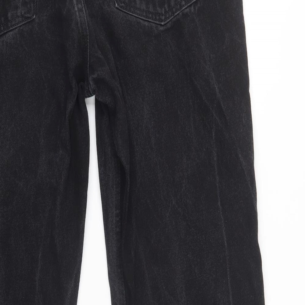 Faded Glory Mens Black  Cotton Bootcut Jeans Size 38 L32 in Regular Button