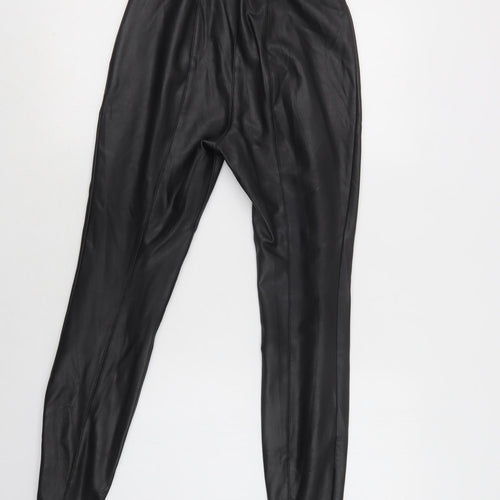 Lipsy London Womens Black   Jegging Leggings Size 8 L29 in   - Faux Leather