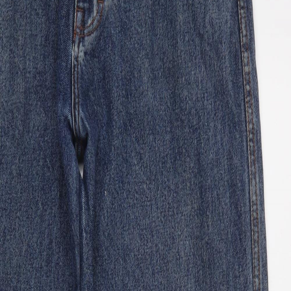 Aztec Jeans Mens Blue  Cotton Straight Jeans Size 34 L31 in Regular Button