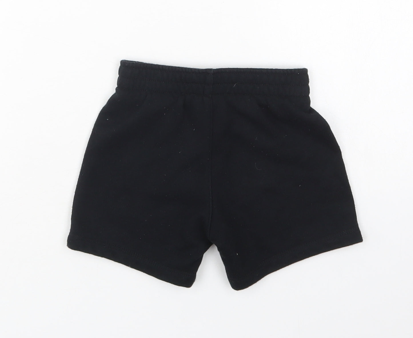 Nike Girls Black  Cotton Sweat Shorts Size 2 Years  Regular