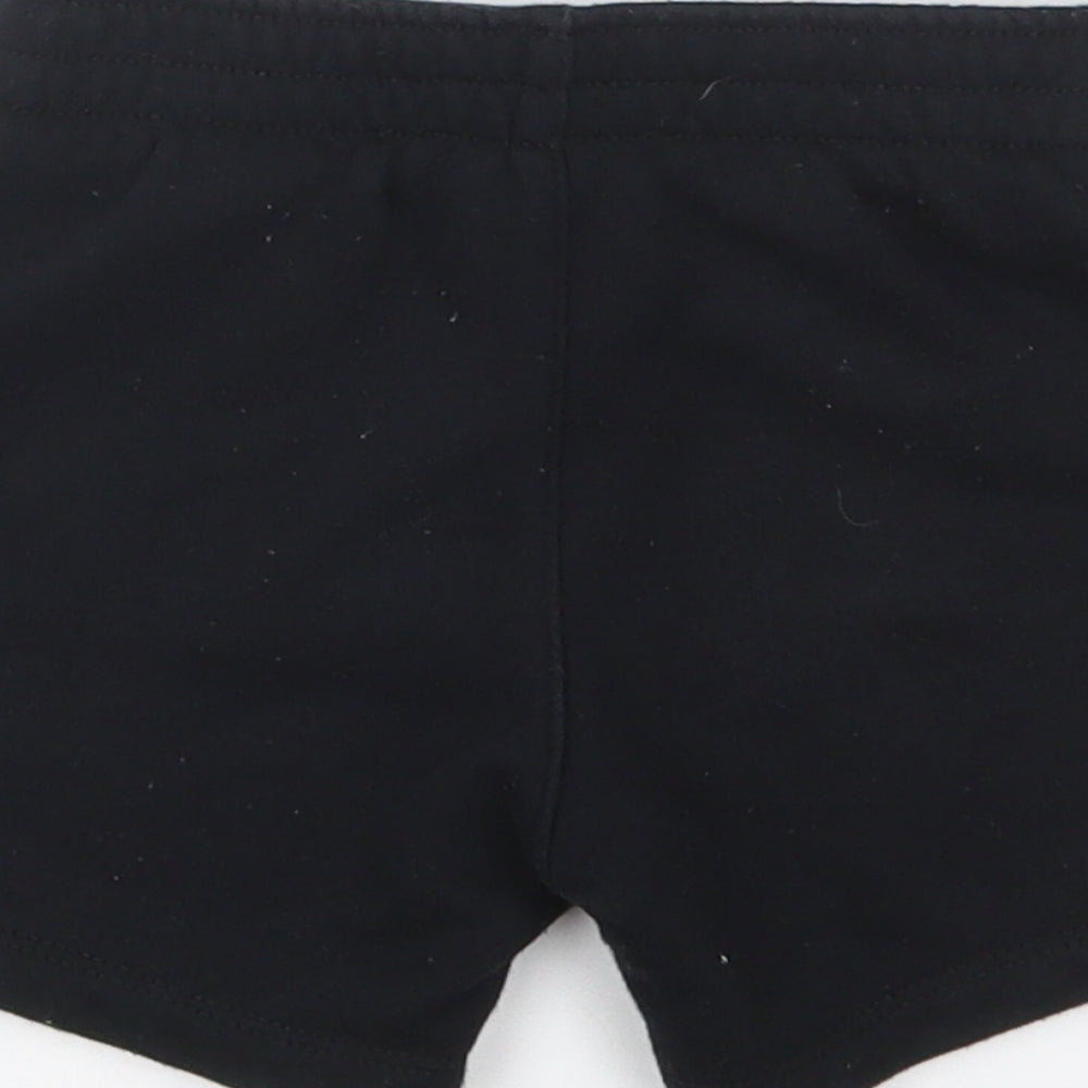 Nike Girls Black  Cotton Sweat Shorts Size 2 Years  Regular