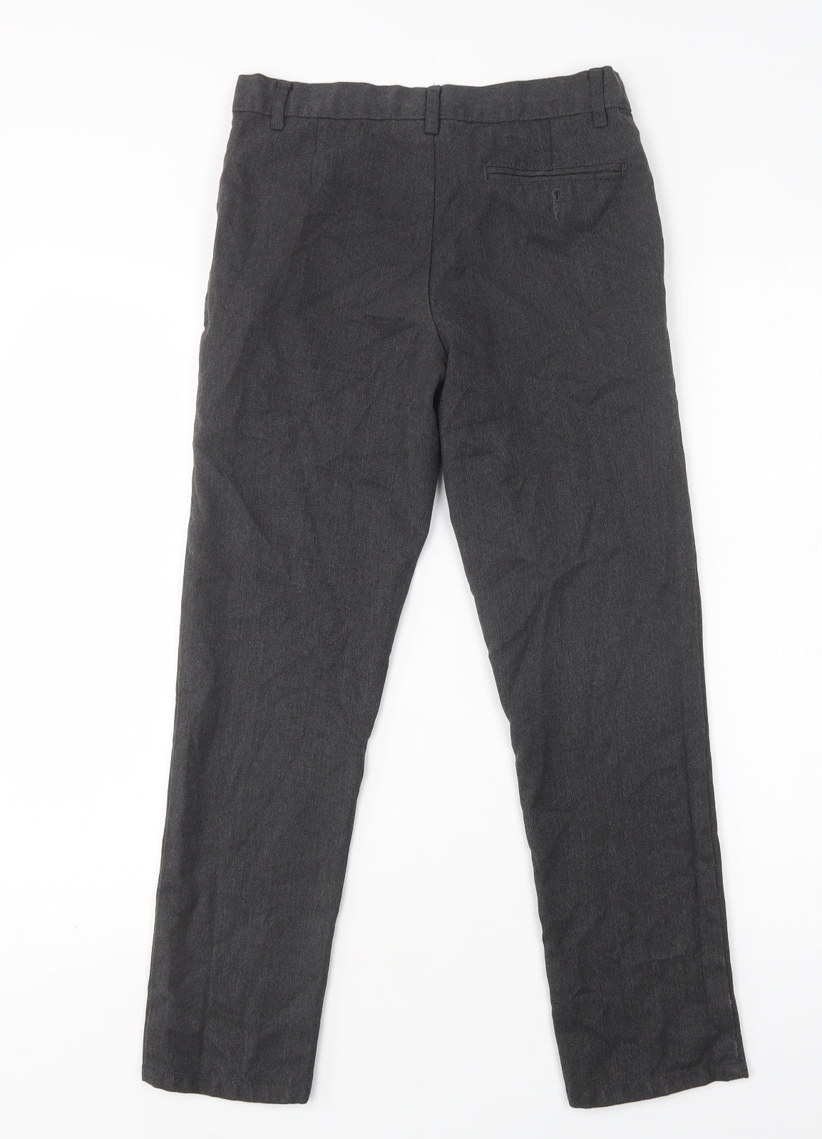 NEXT Boys Grey  Polyester Dress Pants Trousers Size 11 Years  Regular Button - School Wear