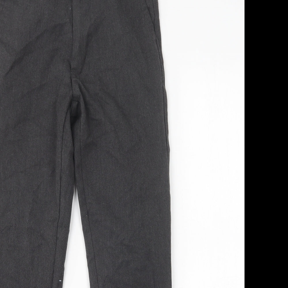 NEXT Boys Grey  Polyester Dress Pants Trousers Size 11 Years  Regular Button - School Wear