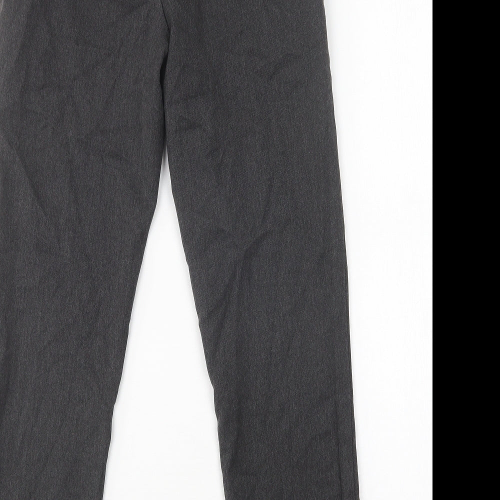 NEXT Boys Grey  Polyester Dress Pants Trousers Size 11 Years  Regular Button - School Wear