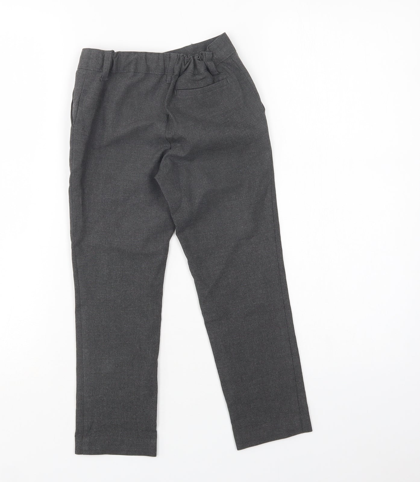 M&S Boys Grey  Polyester Dress Pants Trousers Size 5-6 Years  Regular  - School Wear