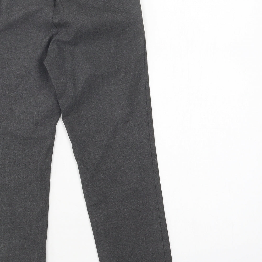 M&S Boys Grey  Polyester Dress Pants Trousers Size 5-6 Years  Regular  - School Wear