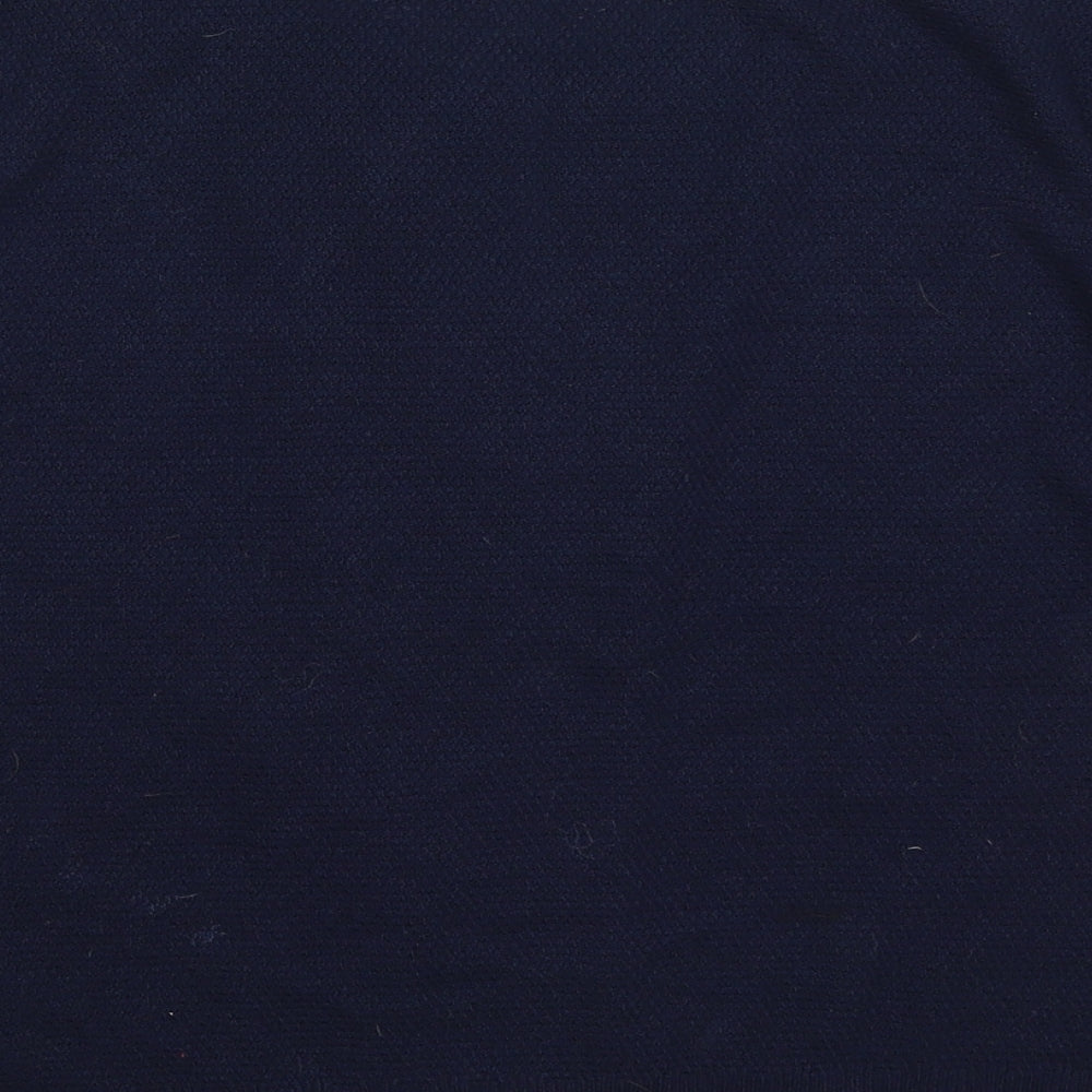 TU Womens Blue Round Neck  Cotton Cardigan Jumper Size 12