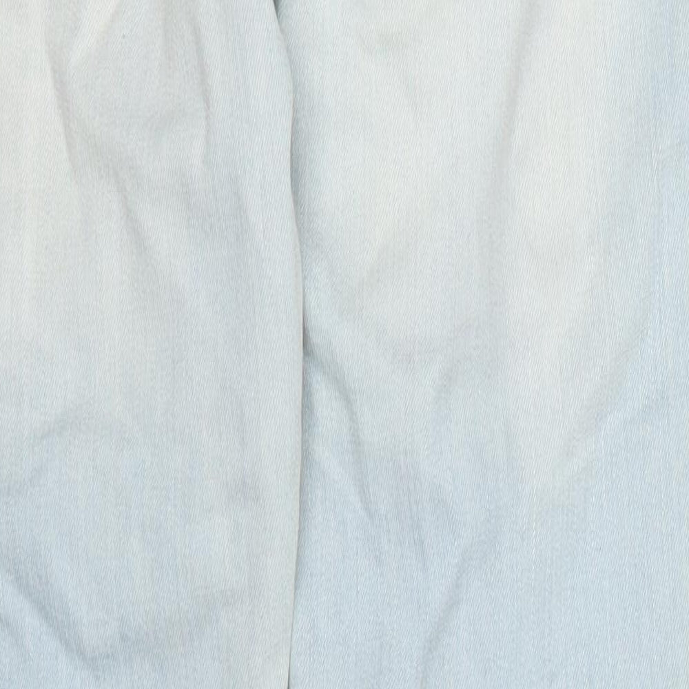 Papaya Womens Blue  Cotton Skinny Jeans Size 10 L31 in Regular Button