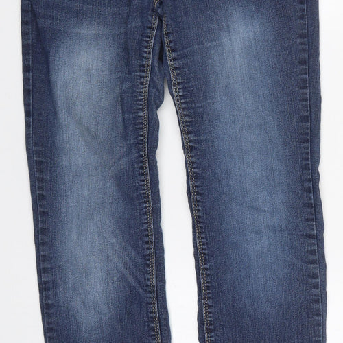 John Baner Womens Blue  Cotton Straight Jeans Size 10 L30 in Regular Button