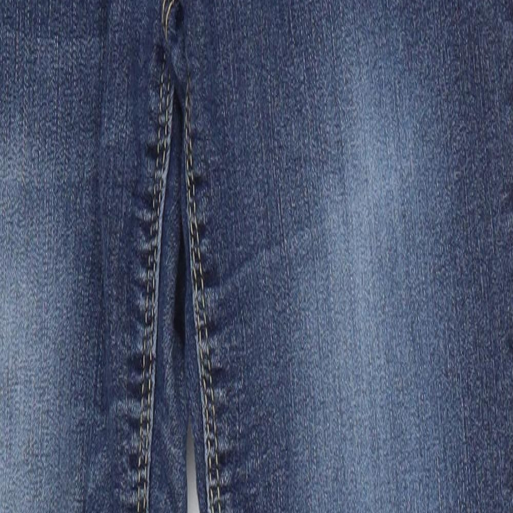 John Baner Womens Blue  Cotton Straight Jeans Size 10 L30 in Regular Button