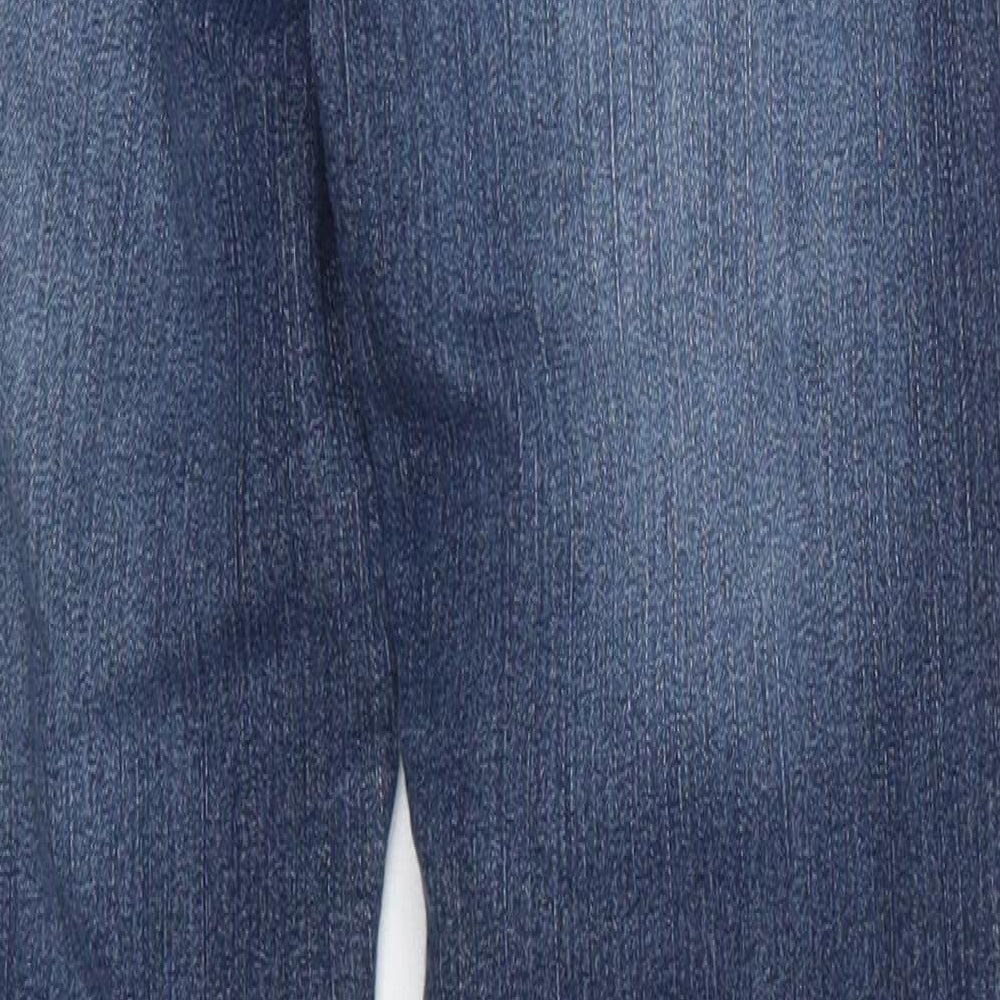 John Baner Womens Blue  Cotton Straight Jeans Size 10 L30 in Regular Button